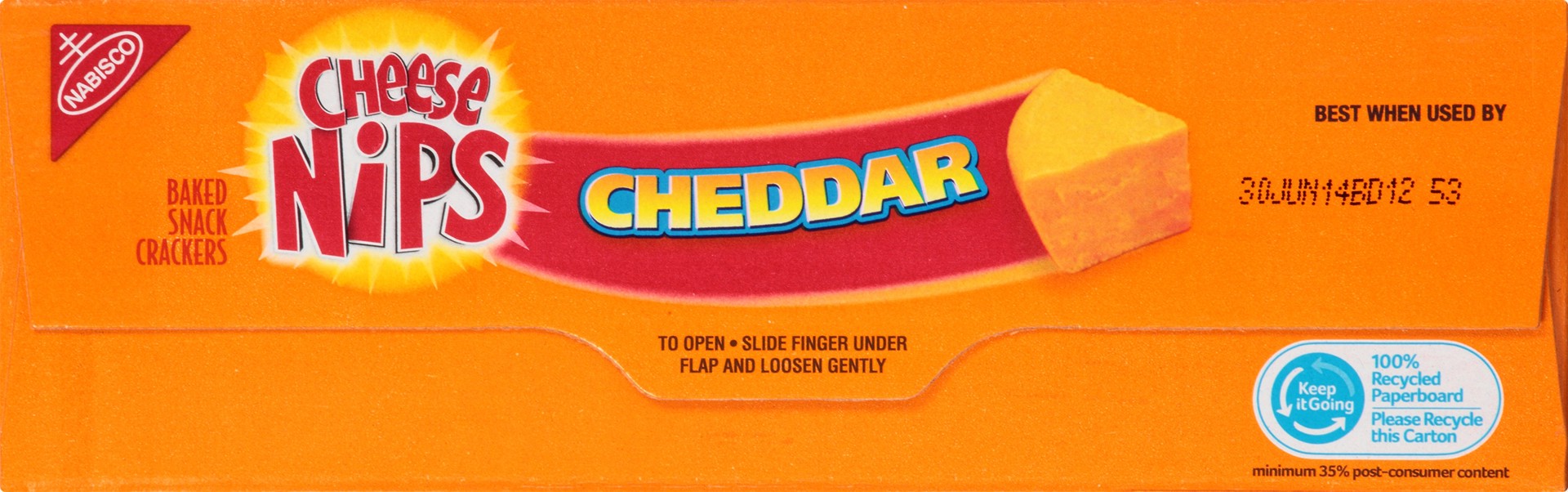 slide 4 of 5, Cheese Nips Nabisco Cheddar Cheese Nips Crackers, 11 oz