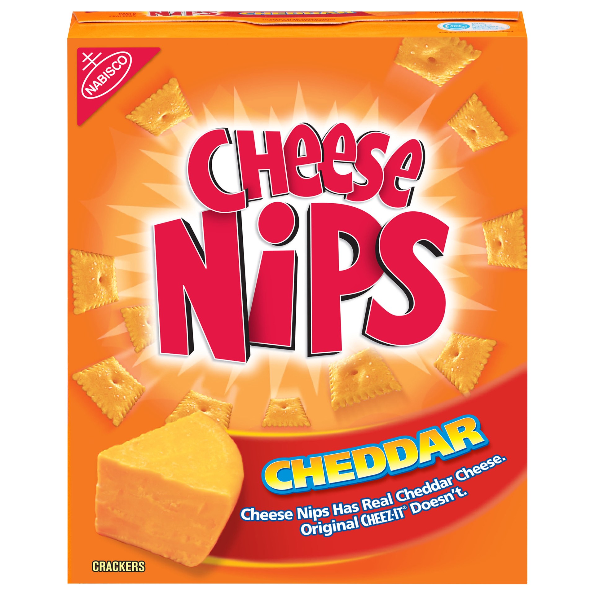 slide 1 of 5, Cheese Nips Nabisco Cheddar Cheese Nips Crackers, 11 oz