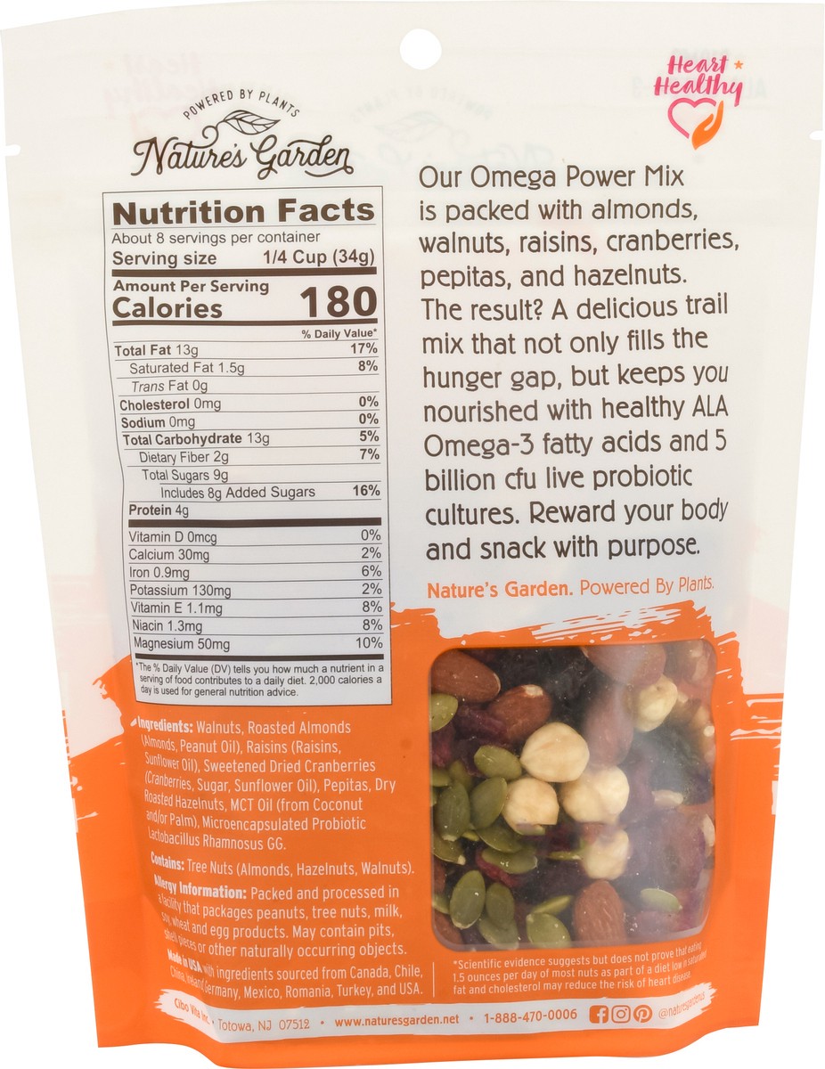 slide 9 of 9, Nature's Garden Omega Power Mix 10 oz, 10 oz