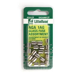 Littelfuse Assorted Glass Fuse AGC 3AG 32V & 250V, Card
