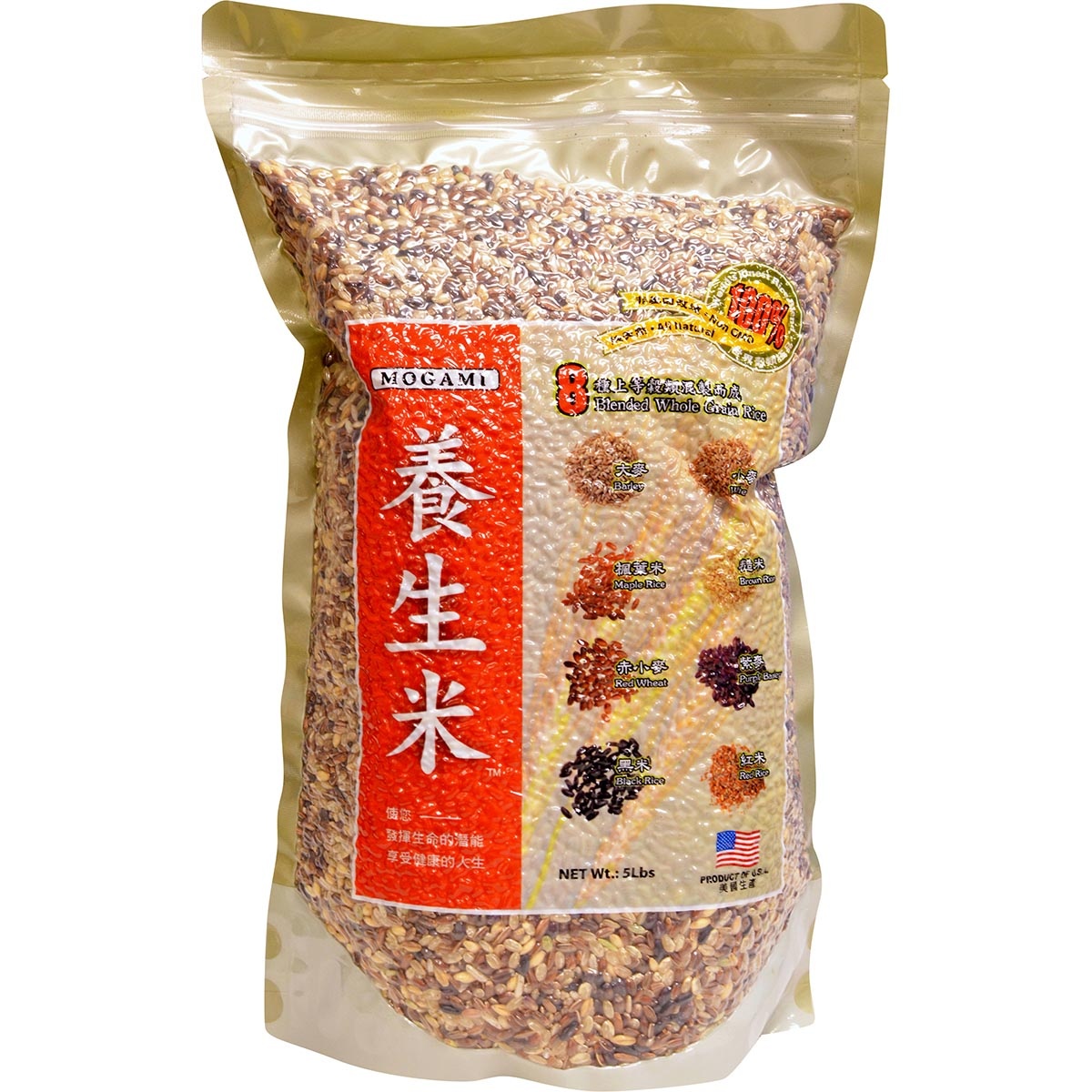 slide 1 of 1, Mogami 8-Blend Wholegrain Rice, 5 lb