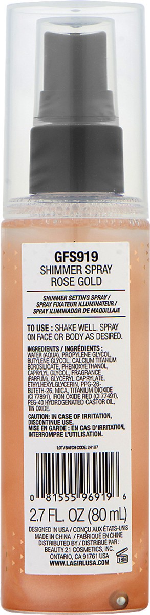 slide 7 of 9, La Girl Primer Spray Rose Gold, 2.7 oz