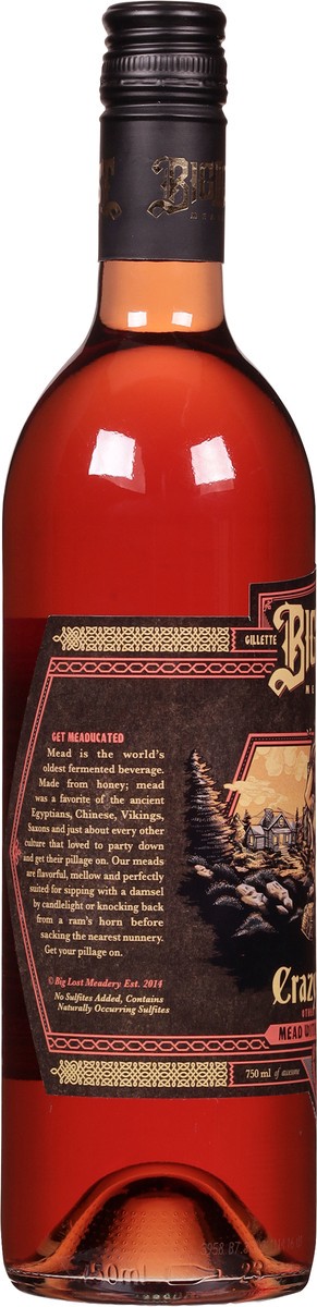 slide 10 of 11, Big Lost Meadery Crazy Woman Mead with Hibiscus & Hops 750 ml, 750 ml