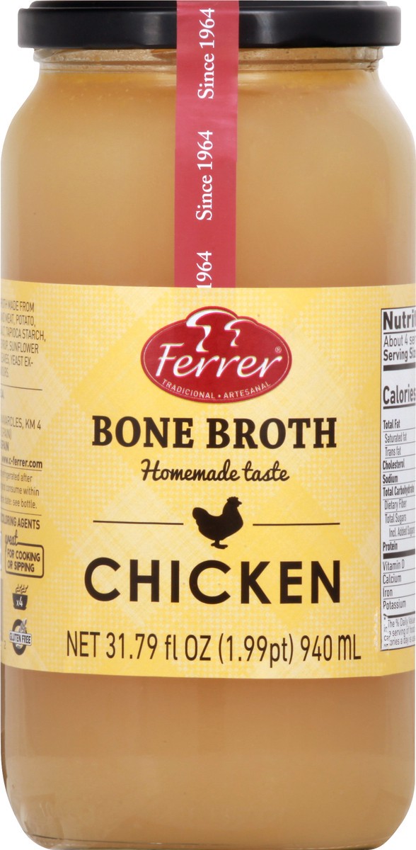 slide 8 of 13, Ferrer Chicken Bone Broth 31.79 oz, 31.79 oz