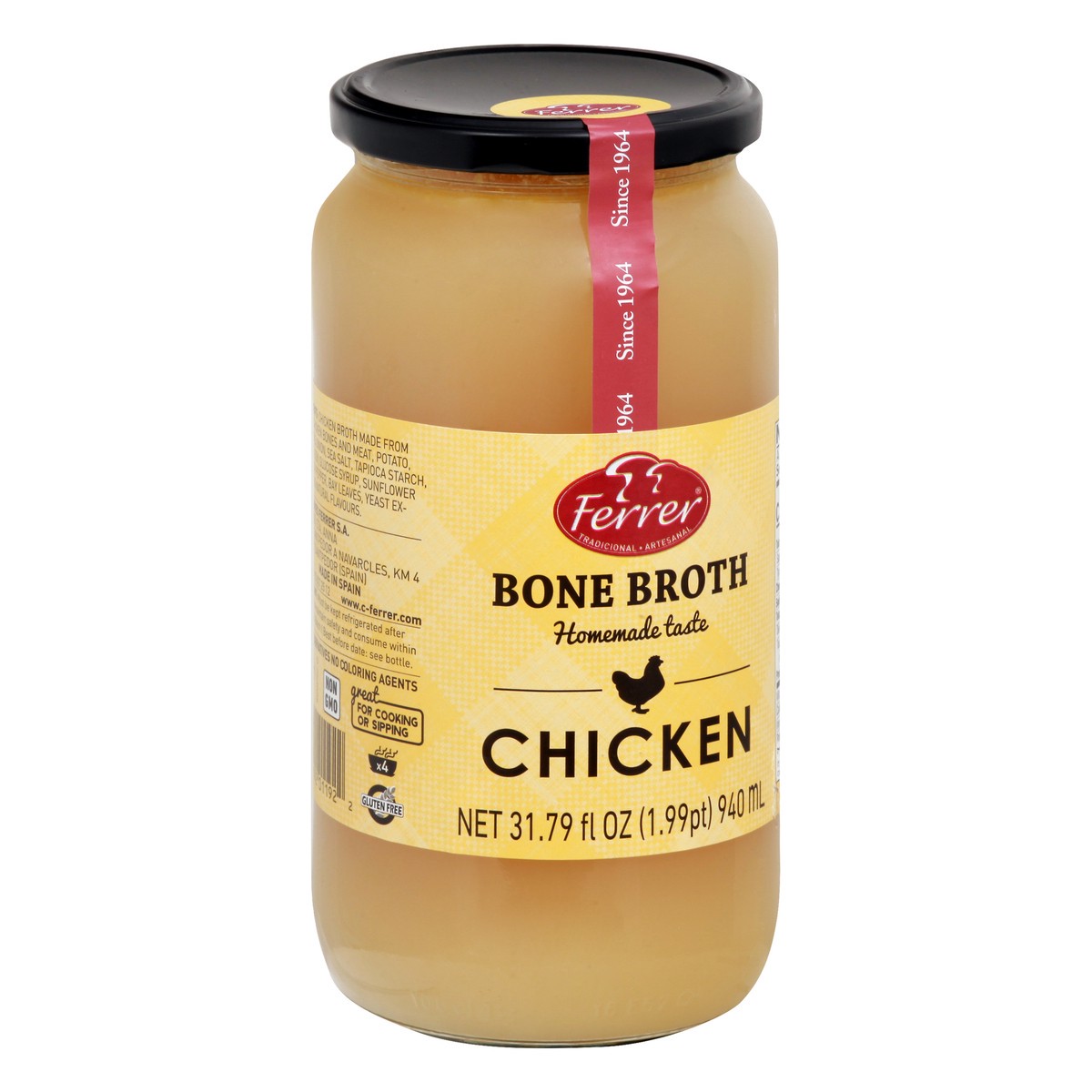 slide 2 of 13, Ferrer Chicken Bone Broth 31.79 oz, 31.79 oz