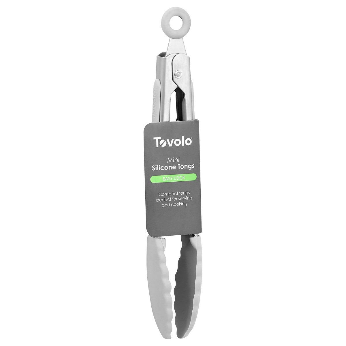 slide 2 of 9, Tovolo Mini Silicone Easy Lock Tongs 1 ea, 1 ct