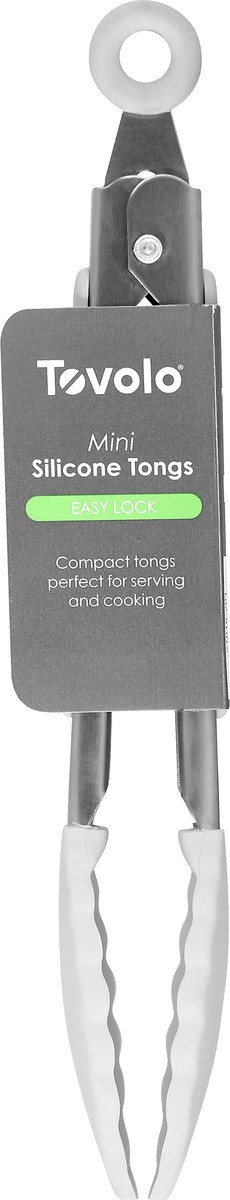 slide 6 of 9, Tovolo Mini Silicone Easy Lock Tongs 1 ea, 1 ct