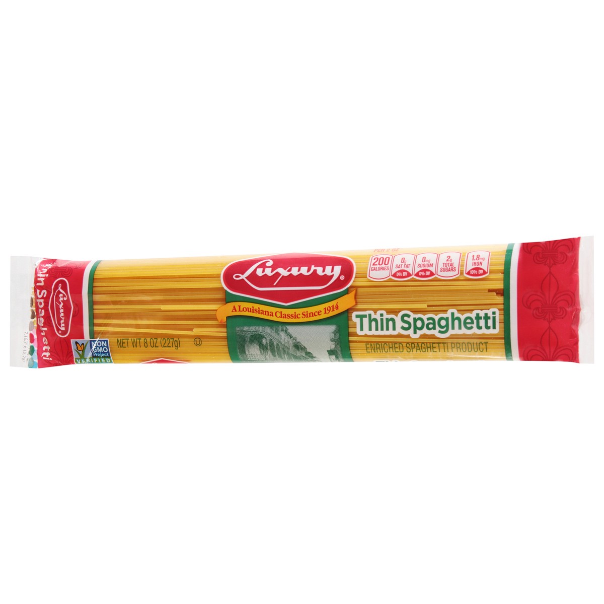 slide 8 of 9, Luxury Thin Spaghetti Pasta 8 oz, 8 oz