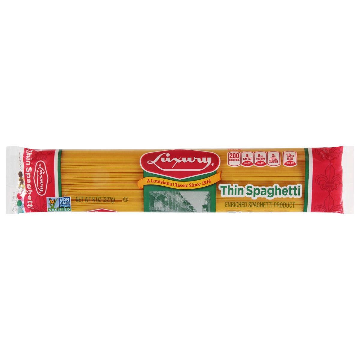 slide 1 of 9, Luxury Thin Spaghetti Pasta 8 oz, 8 oz