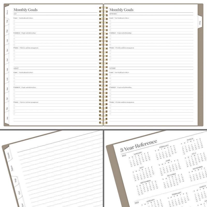 slide 3 of 12, Cambridge Workstyle 2024-25 Weekly/Monthly Planner 11.125"x9.375" Taupe, 1 ct