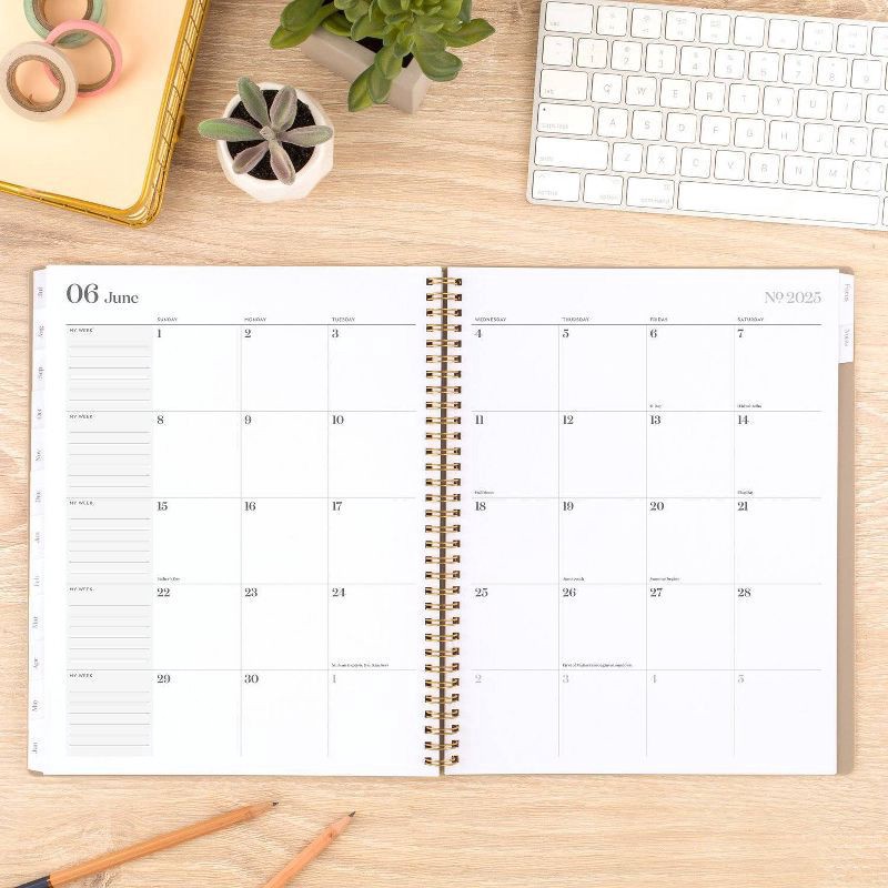 slide 11 of 12, Cambridge Workstyle 2024-25 Weekly/Monthly Planner 11.125"x9.375" Taupe, 1 ct