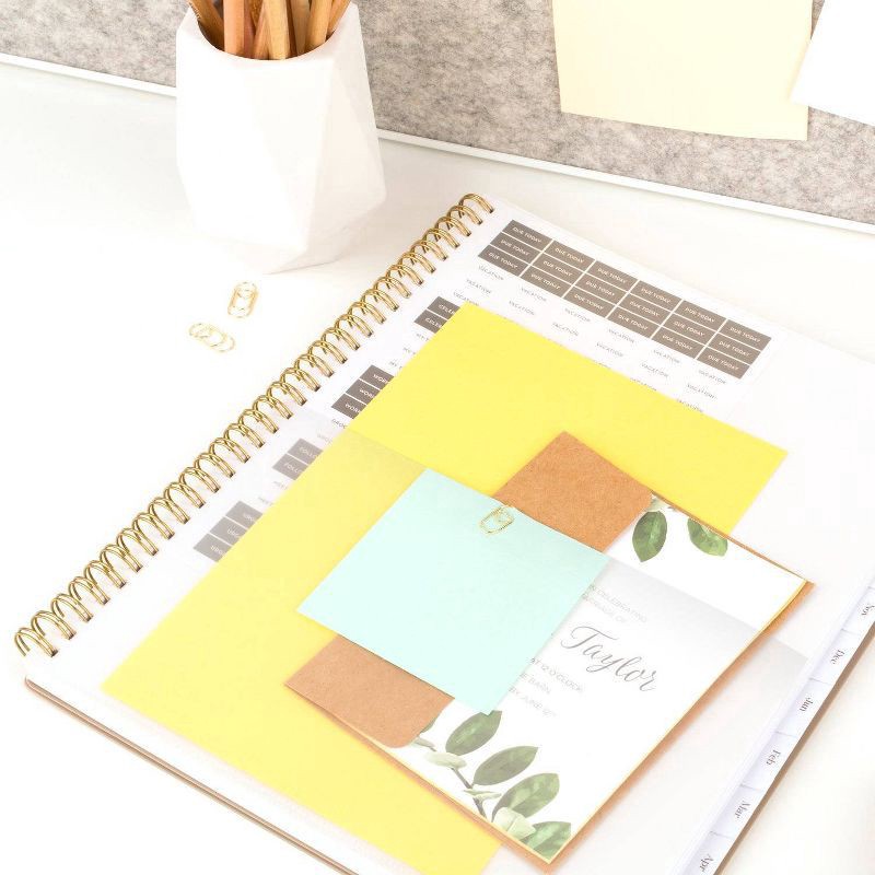 slide 12 of 12, Cambridge Workstyle 2024-25 Weekly/Monthly Planner 11.125"x9.375" Taupe, 1 ct