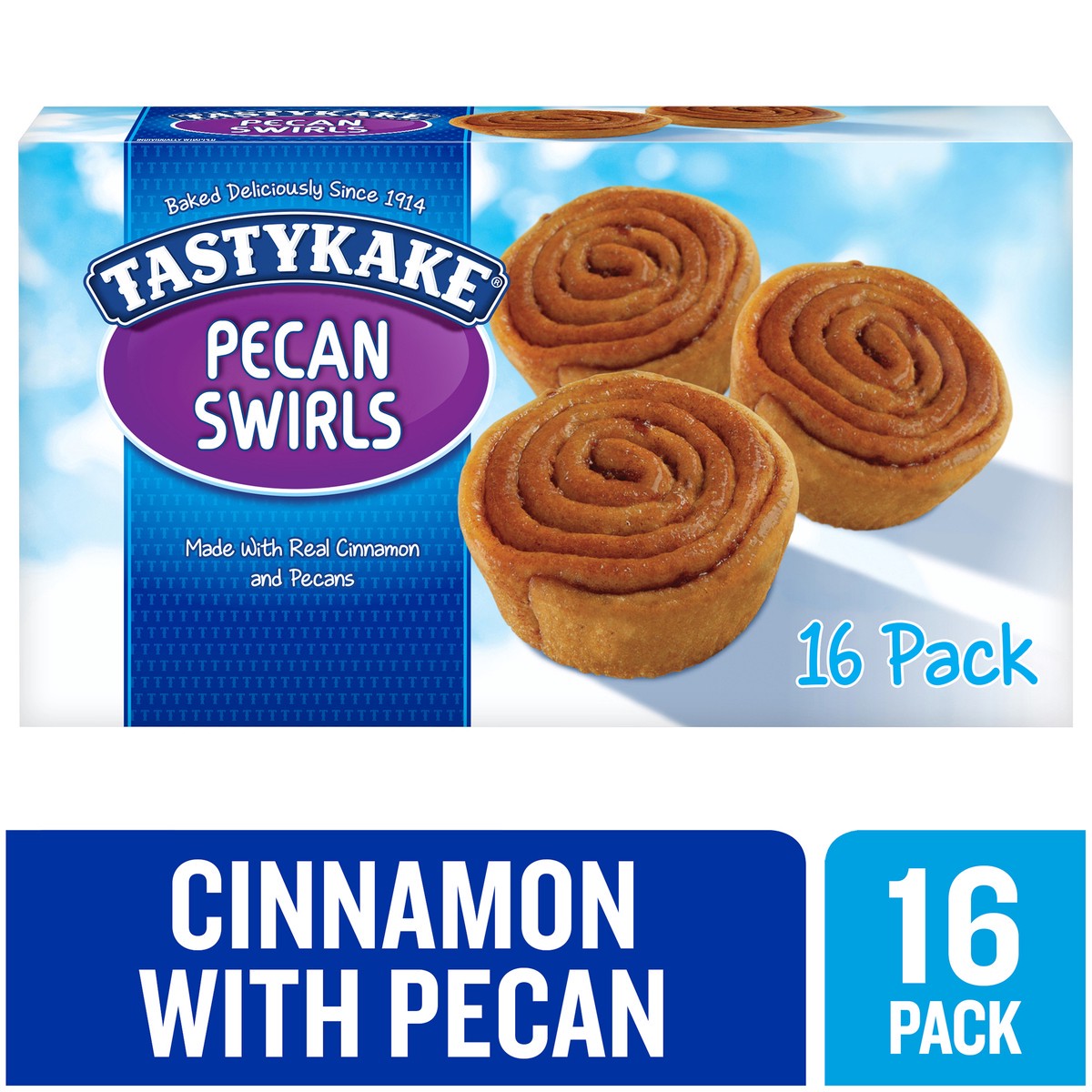 slide 2 of 13, Tastykake Pecan Swirls, Family Pack, 16 Pack, 16 ct