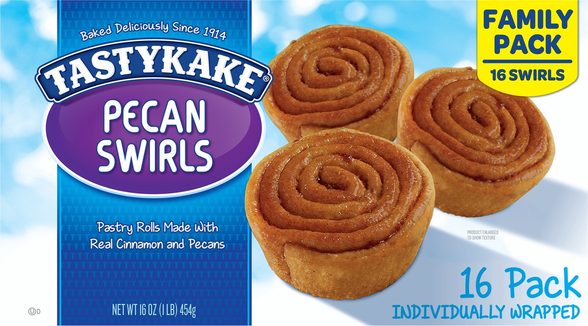 slide 12 of 13, Tastykake Pecan Swirls, Family Pack, 16 Pack, 16 ct