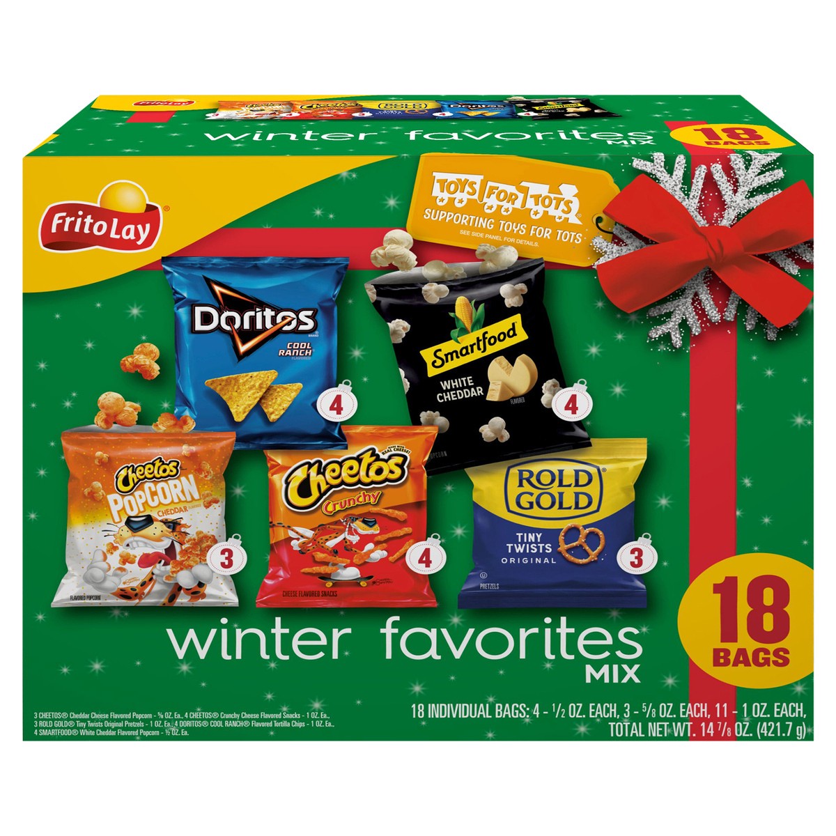 slide 1 of 1, Frito-Lay Winter Favorites Mix, 18 ct