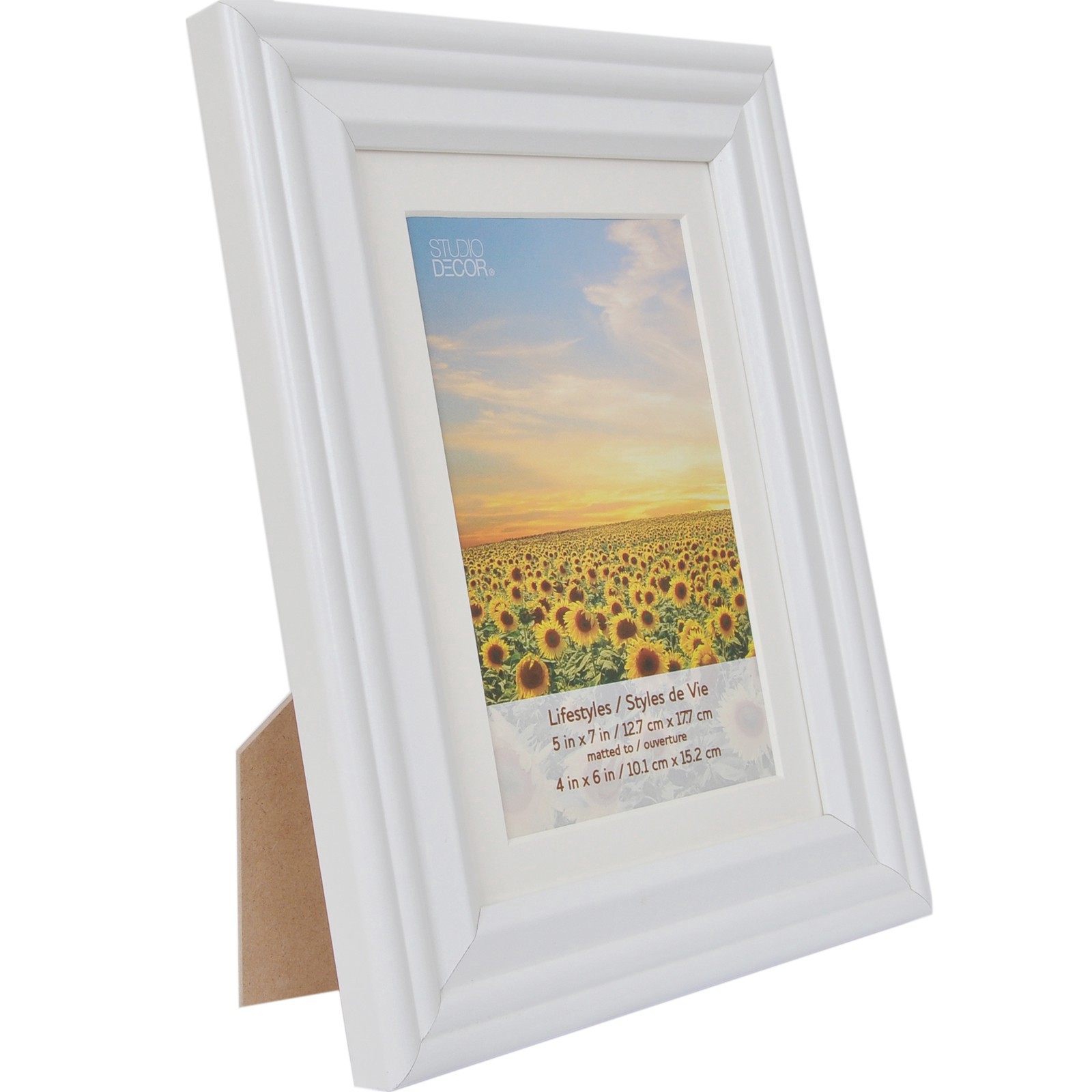 slide 4 of 4, 5 Pack Lifestyles 4" X 6" White Frame With Mat By Studio Decor, 4 in x 6 in