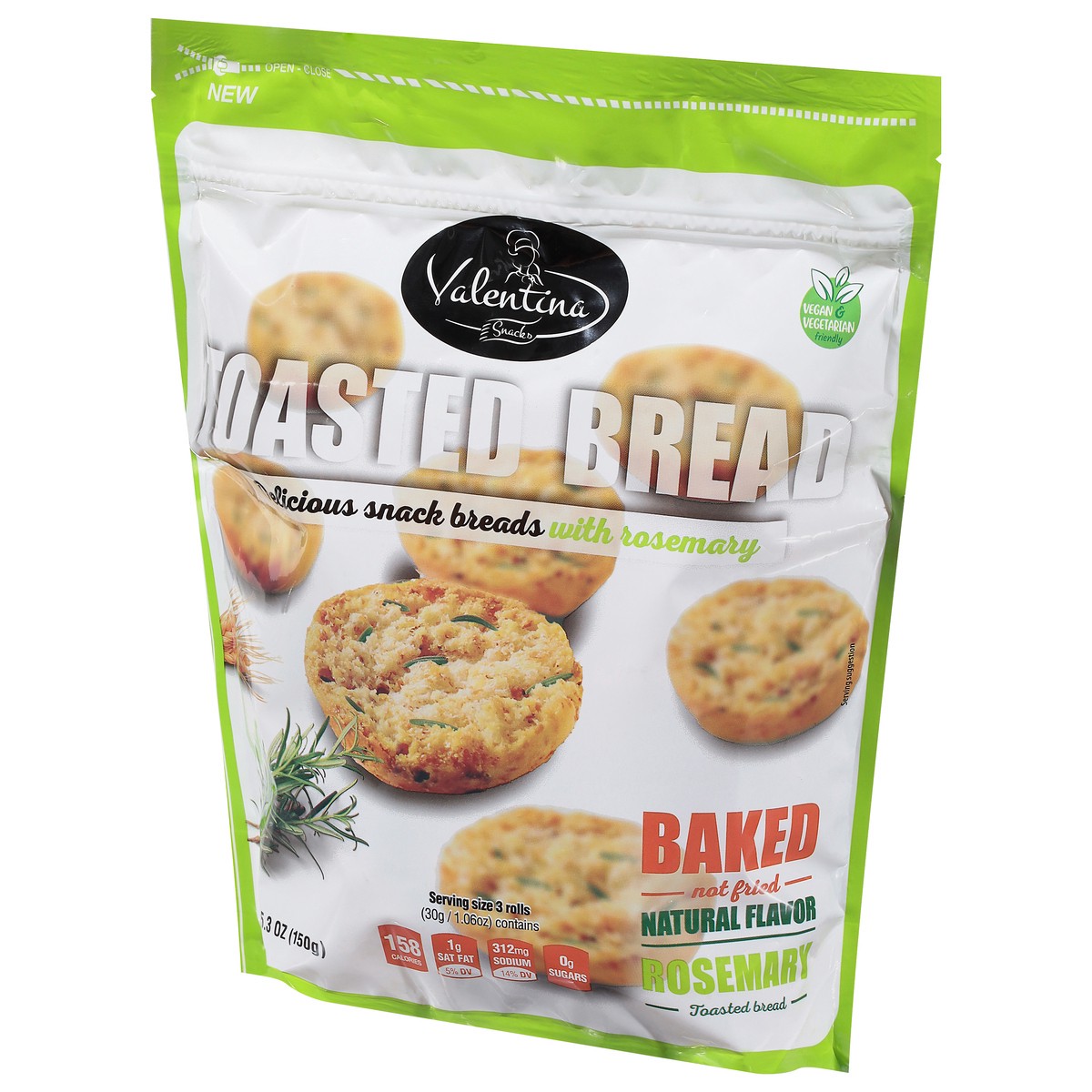 slide 12 of 14, Valentina Rosemary Toasted Bread 5.3 oz, 5.3 oz