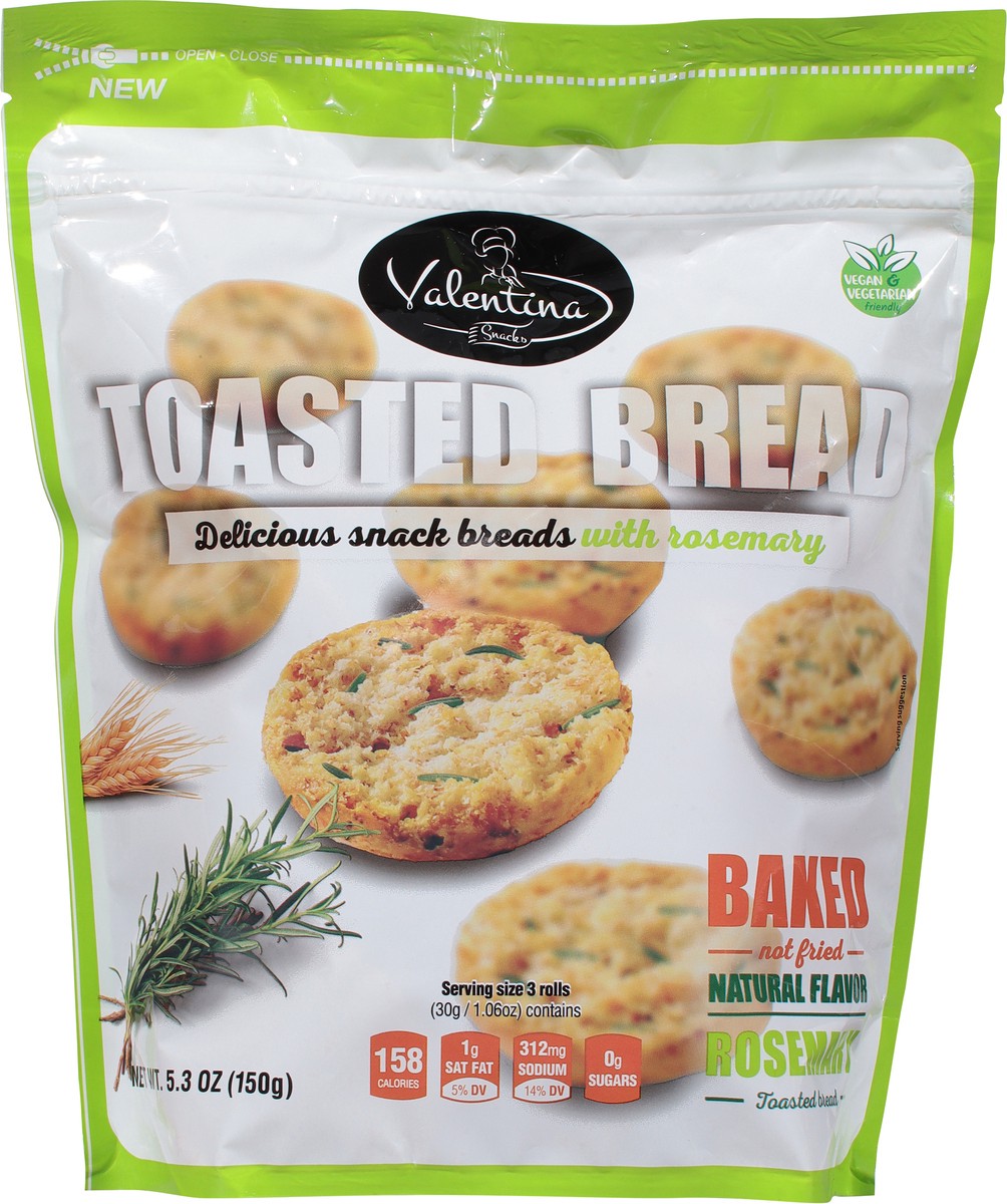 slide 13 of 14, Valentina Rosemary Toasted Bread 5.3 oz, 5.3 oz