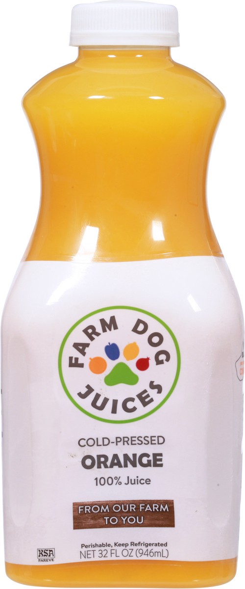 slide 6 of 9, Farm Dog Juices Cold-Pressed Orange 100% Juice 32 fl oz, 32 oz