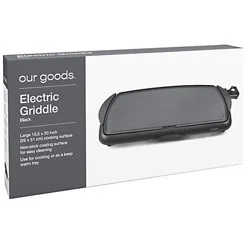 our goods Electric Griddle - Black