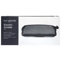 Our Goods Black Electric Griddle 1 Each