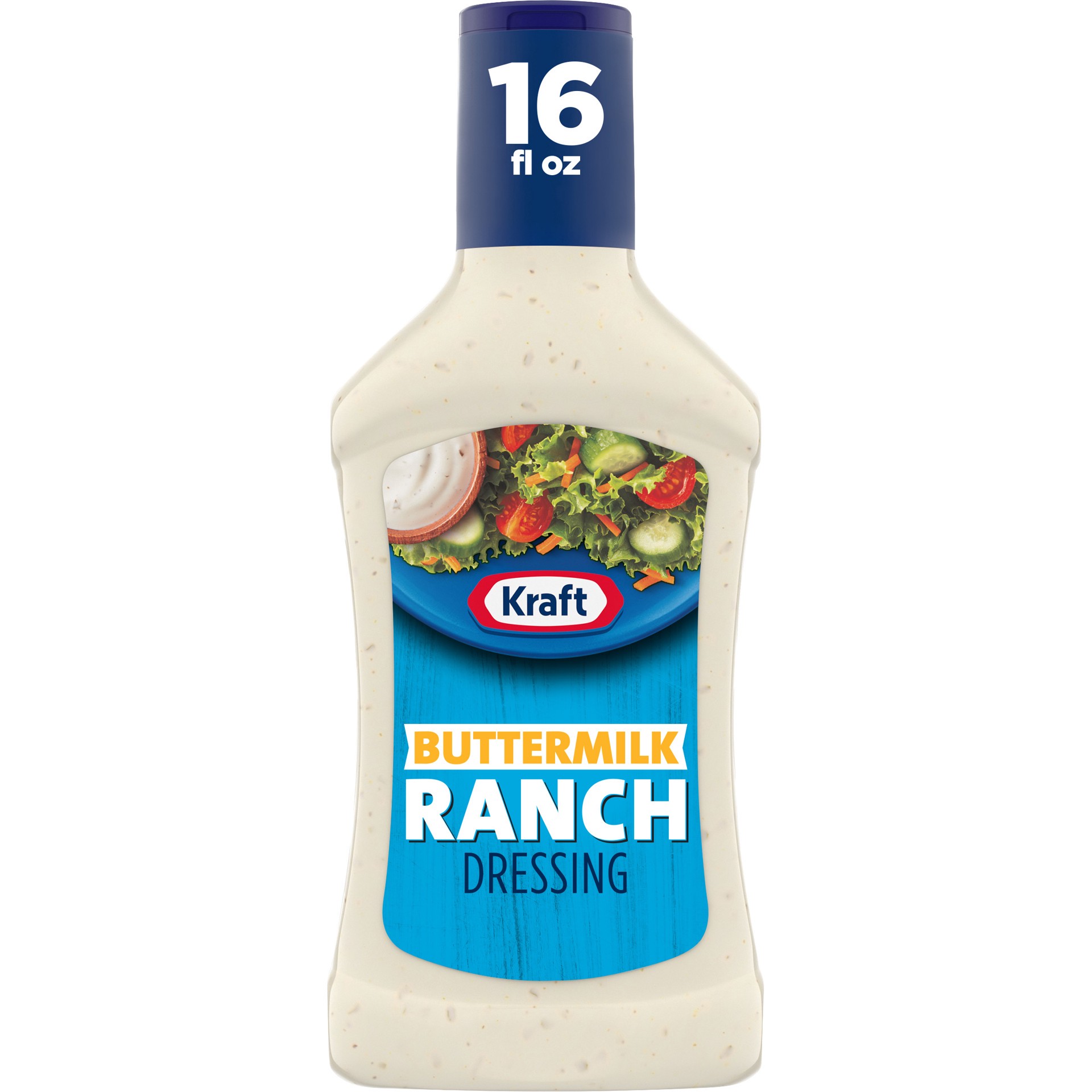 slide 1 of 5, Kraft Buttermilk Ranch Salad Dressing, 16 fl oz Bottle, 16 fl oz