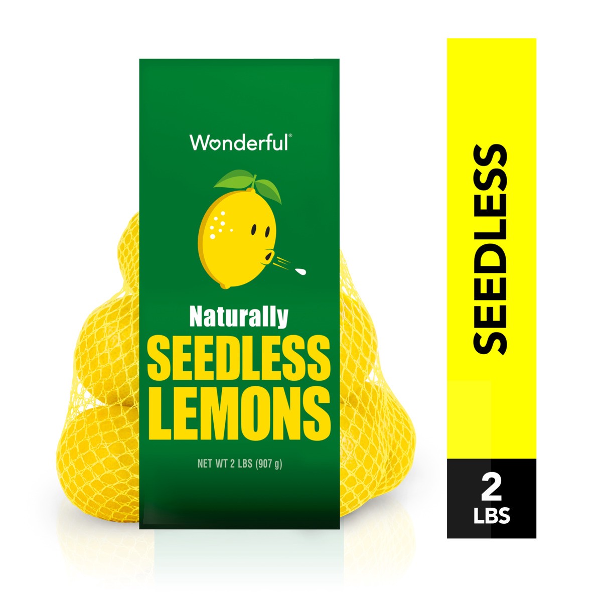 slide 1 of 3, Wonderful Seedless Lemons, 2 Pound Bag, 2 lb