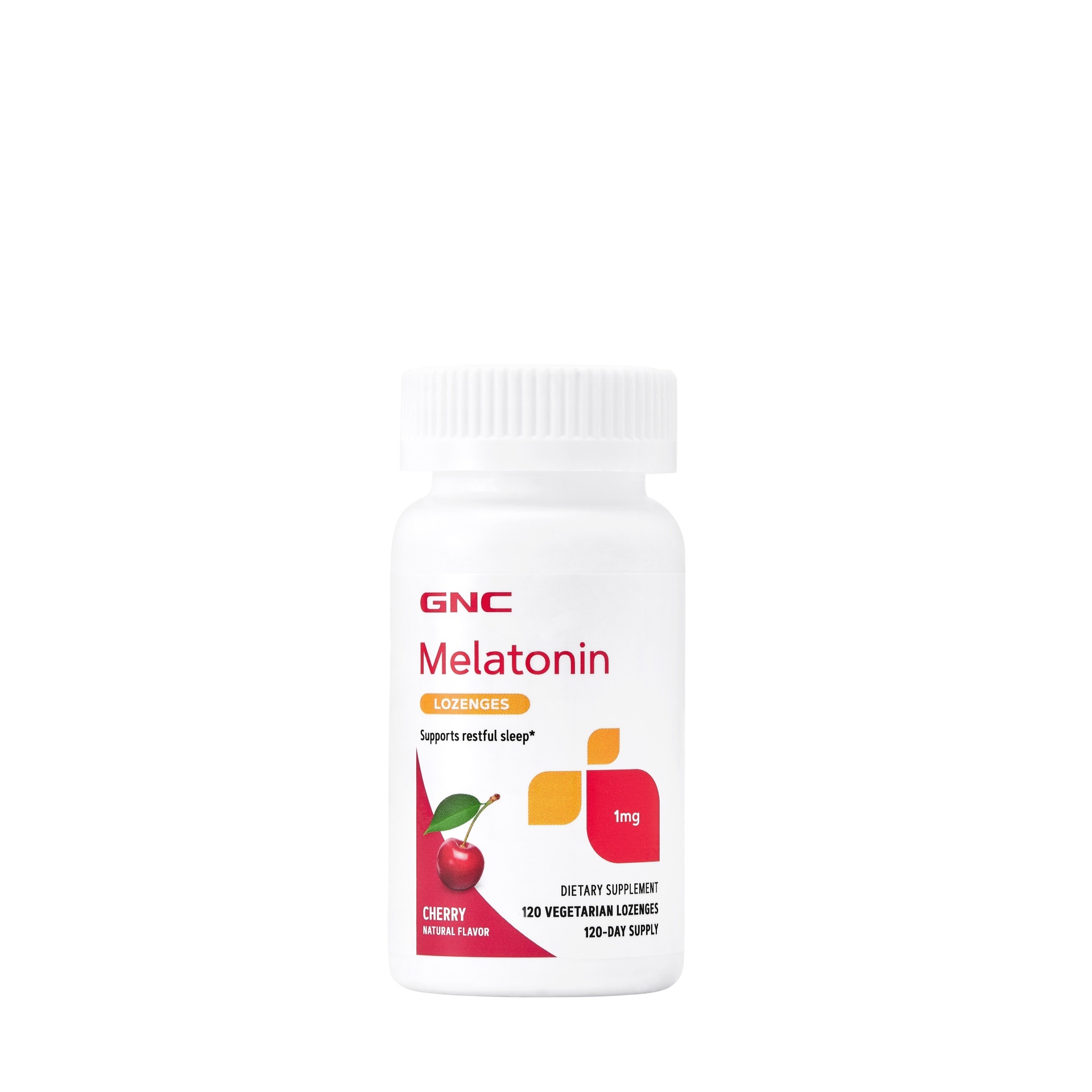 slide 1 of 1, GNC Melatonin Lozenges 1 mg - Cherry, 120 ct