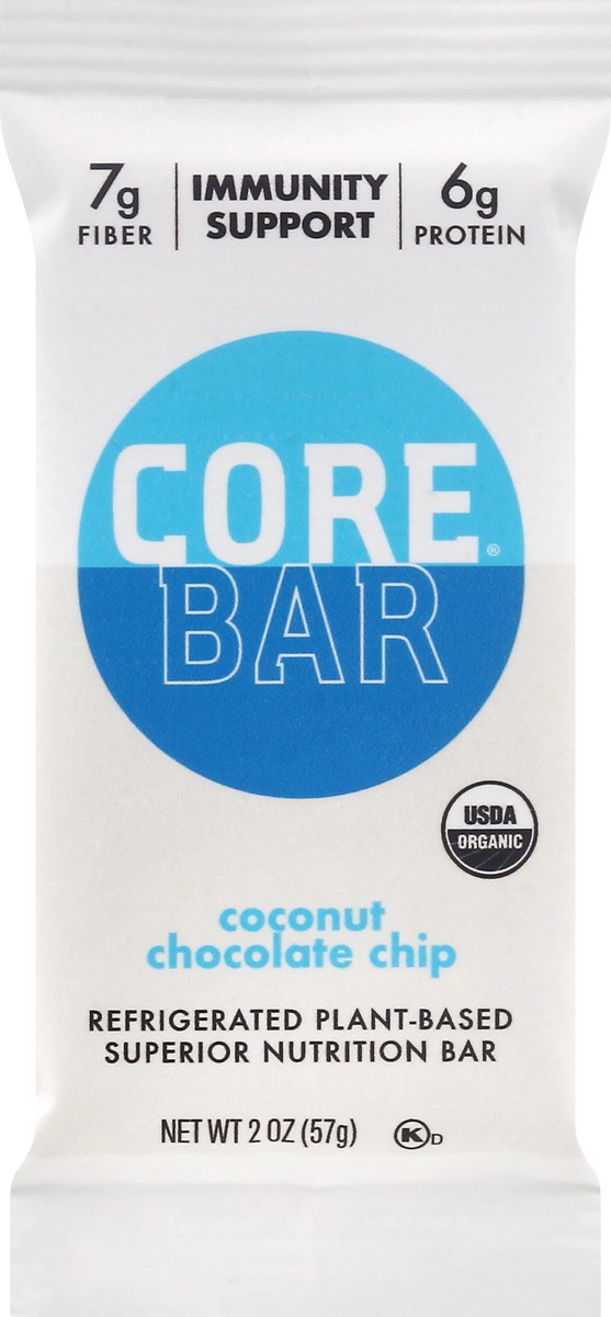 slide 1 of 9, CORE Coconut Chocolate Chip Nutrition Bar 2 oz, 2 oz