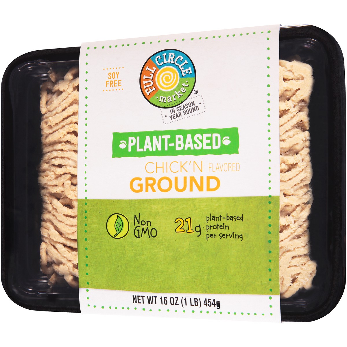 slide 6 of 9, Full Circle Market Plant-Based Chick'N Flavored Ground, 16 oz