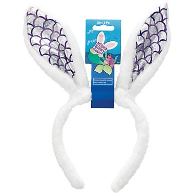 slide 1 of 1, Fun Express Mermaid Bunny Ears Easter Headband, 1 ct