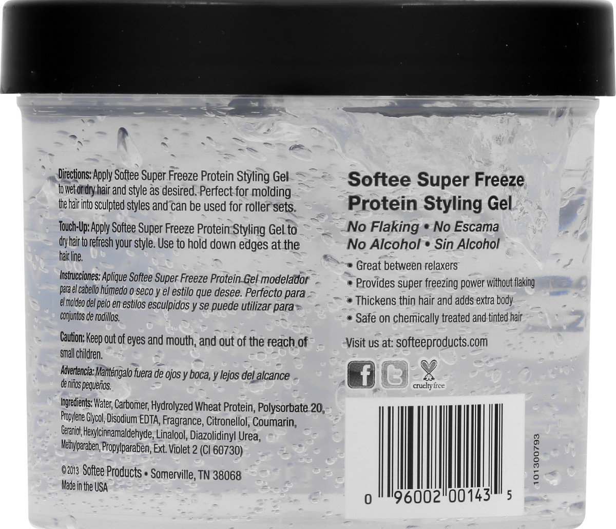 slide 9 of 12, Softee Super Freeze Protein Styling Gel 32 oz, 32 oz