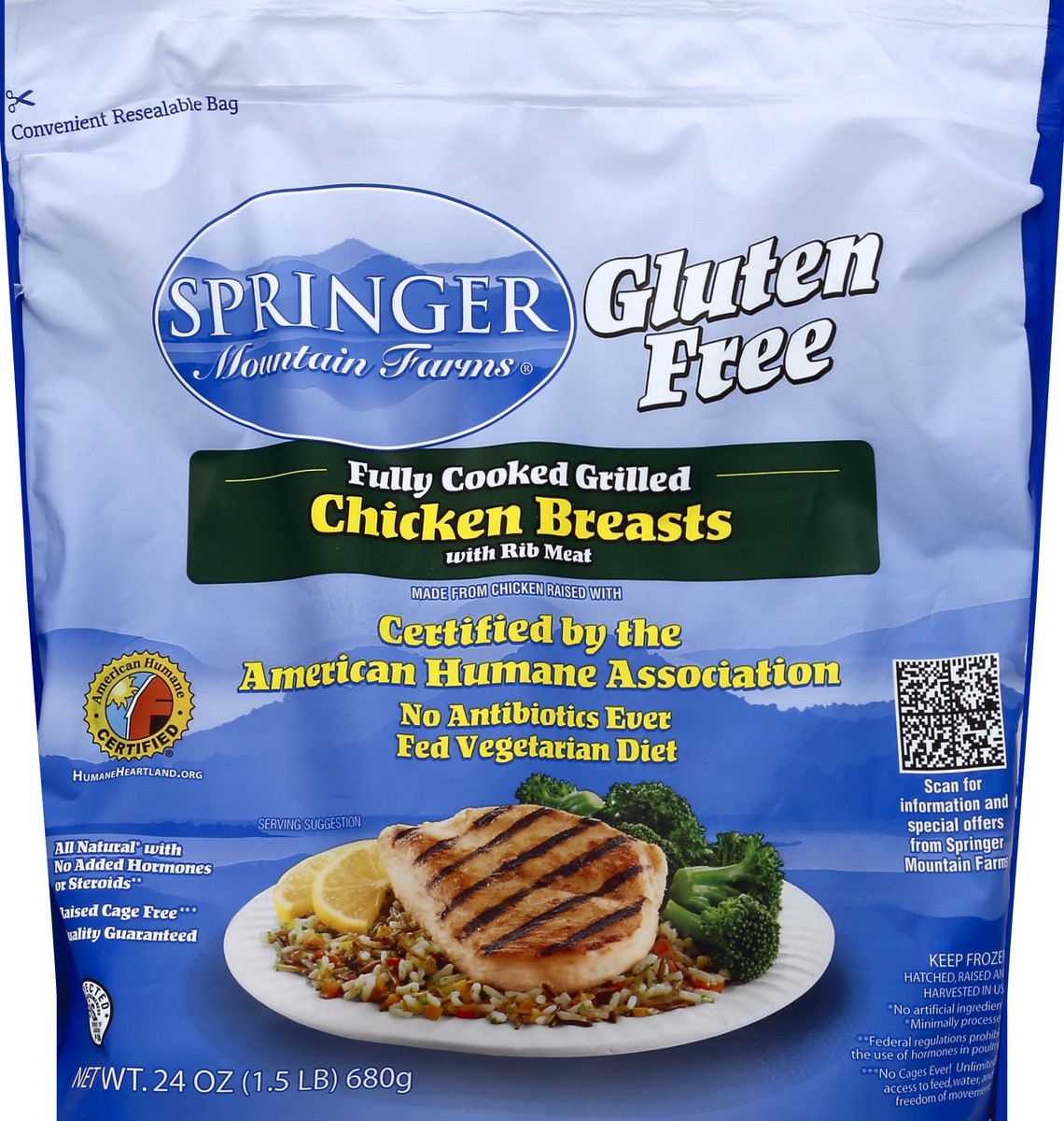 slide 1 of 6, Springer Mountain Farms Chicken Breast 24 oz, 24 oz