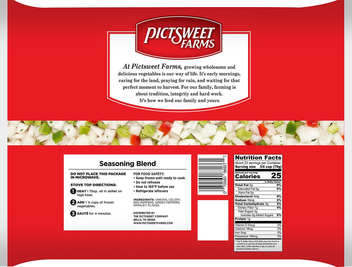 slide 4 of 7, PictSweet Seasoning Blend, 64 oz