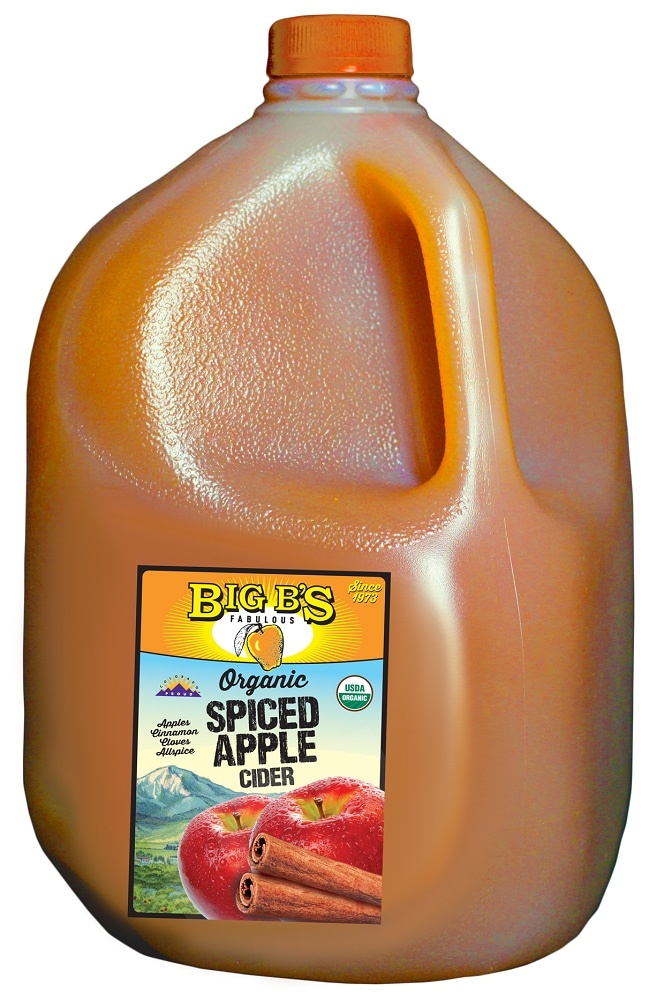 slide 1 of 1, Big B's Organic Spiced Apple Cider - 128 fl oz, 128 fl oz