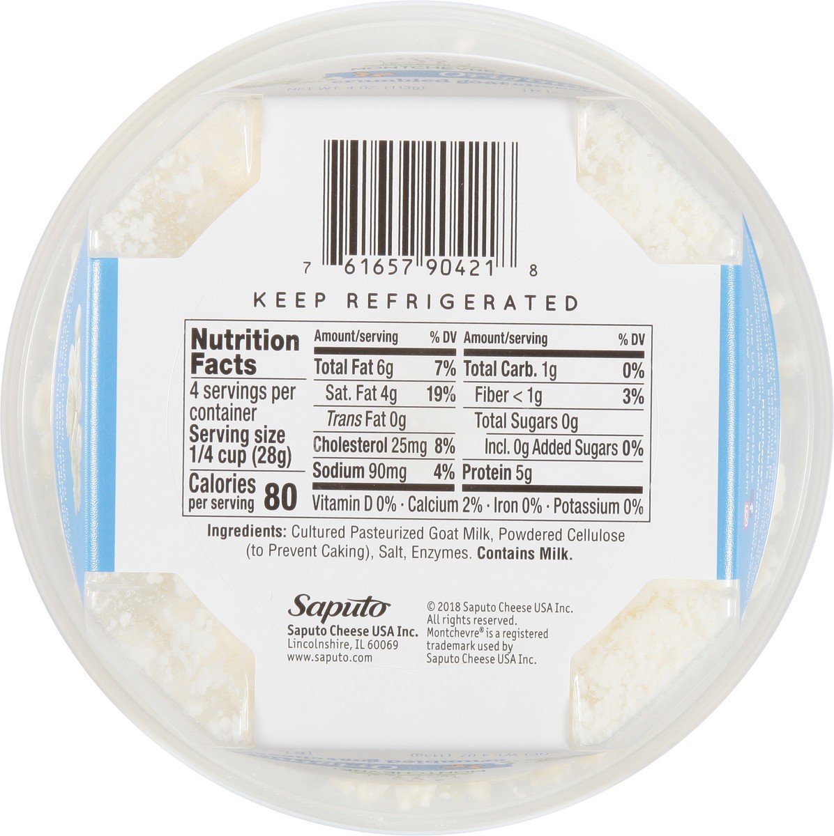 slide 6 of 9, Montchevre Crumbles Plain Goat Cheese 4 oz, 4 oz