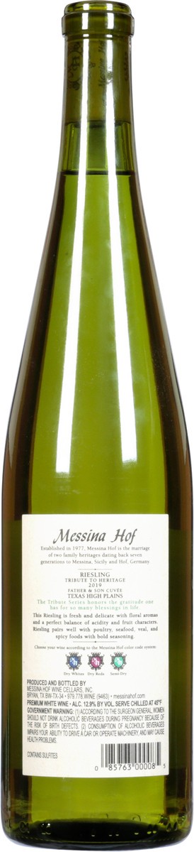 slide 11 of 12, Messina Hof Texas High Plains Riesling Riesling 750 ml, 750 ml