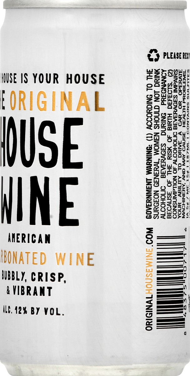 slide 8 of 10, House Wine American Brut Bubbles Carbonated Wine 187 ml, 187 ml