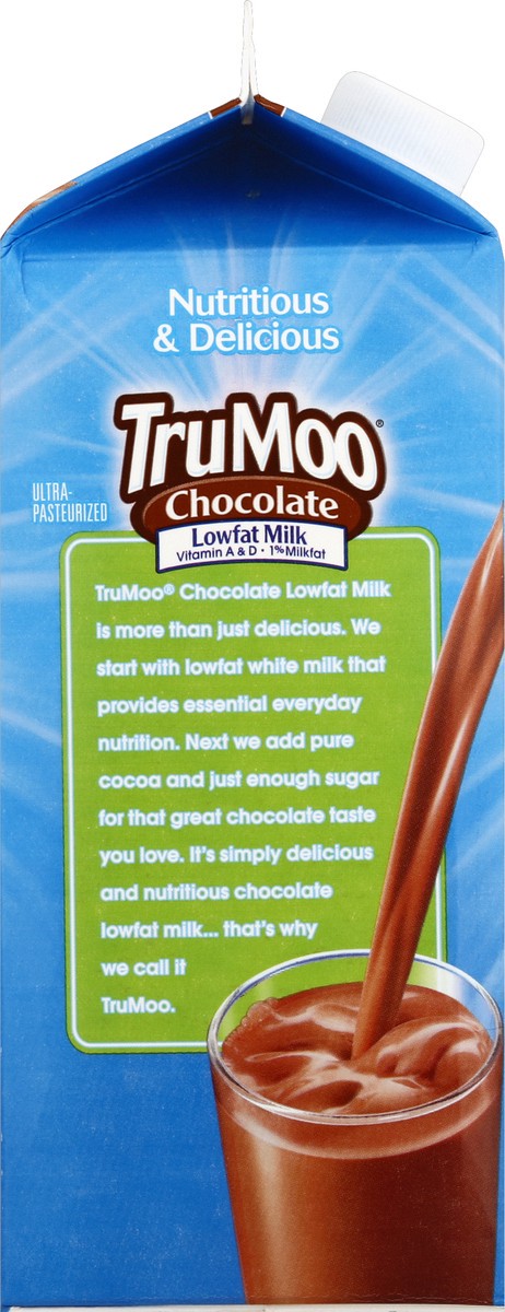 slide 5 of 7, TruMoo 1% Chocolate Milk - Half Gallon, 1/2 gal