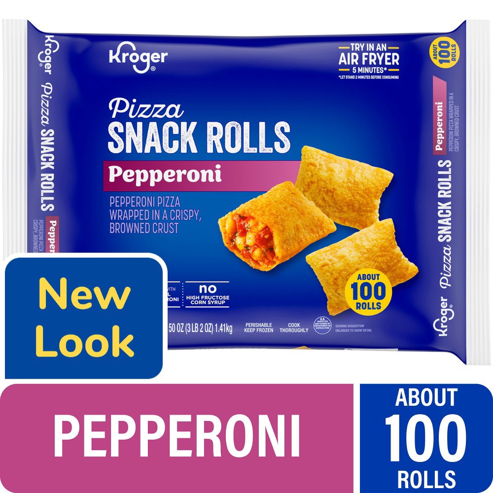 slide 1 of 1, Kroger® Pepperoni Pizza Snack Rolls, 50 oz, 50 oz