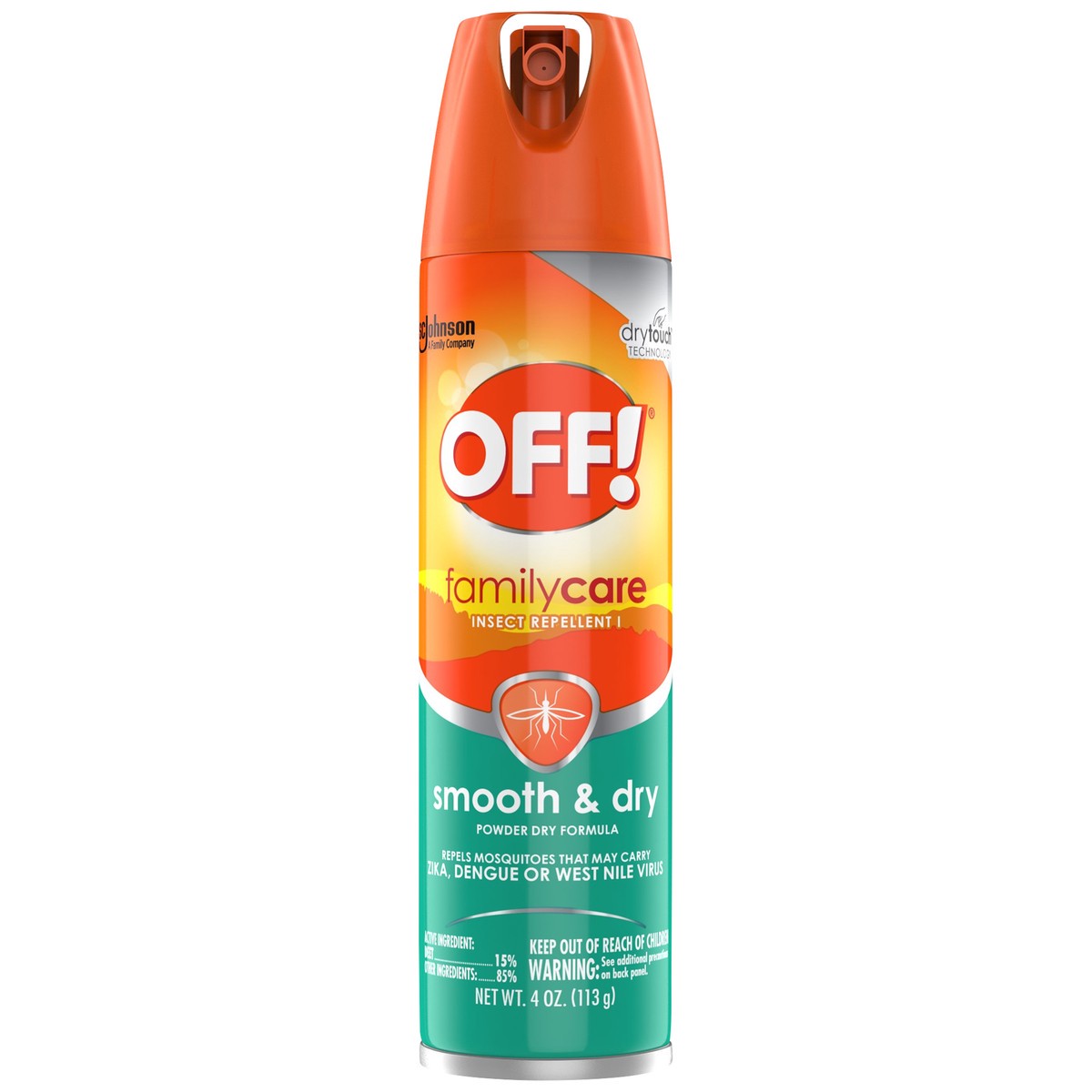 slide 1 of 7, Off! Family Care Smooth And Dry Insect Repellent 4 Ounce, 4 oz