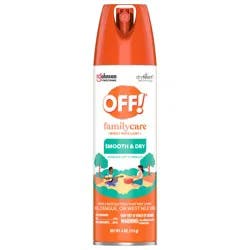 OFF! FamilyCare Mosquito Repellent Smooth & Dry Non-Greasy Spray, 4 oz
