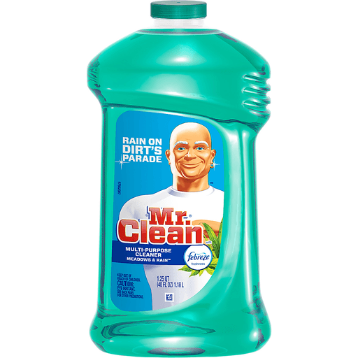 slide 2 of 13, Mr. Clean Febreze Meadows & Rain Scent Multi-Purpose Cleaner, 40 oz