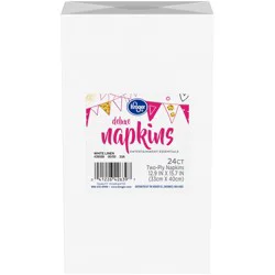Kroger Entertainment Essentials Deluxe Napkins 24 Count - White Linen