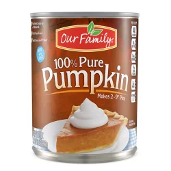 Our Family 100% Pure Pumpkin Puree