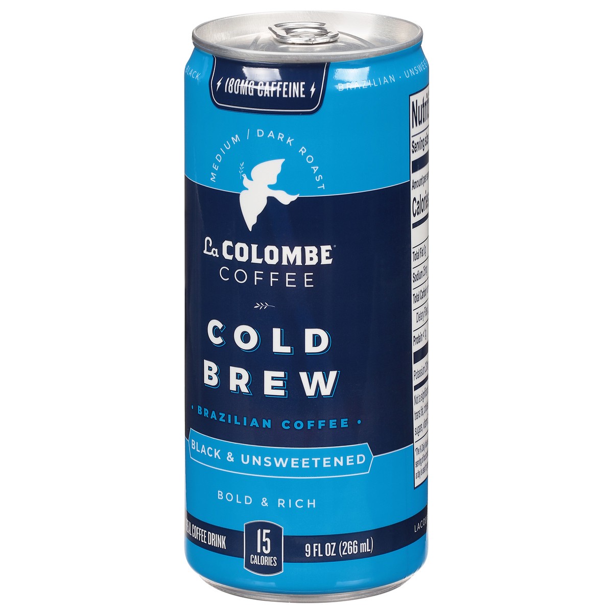 slide 8 of 9, La Colombe Cold Brew Brazilian Soda, 0% ABV, 1, 9-oz beer cans, 9 fl oz