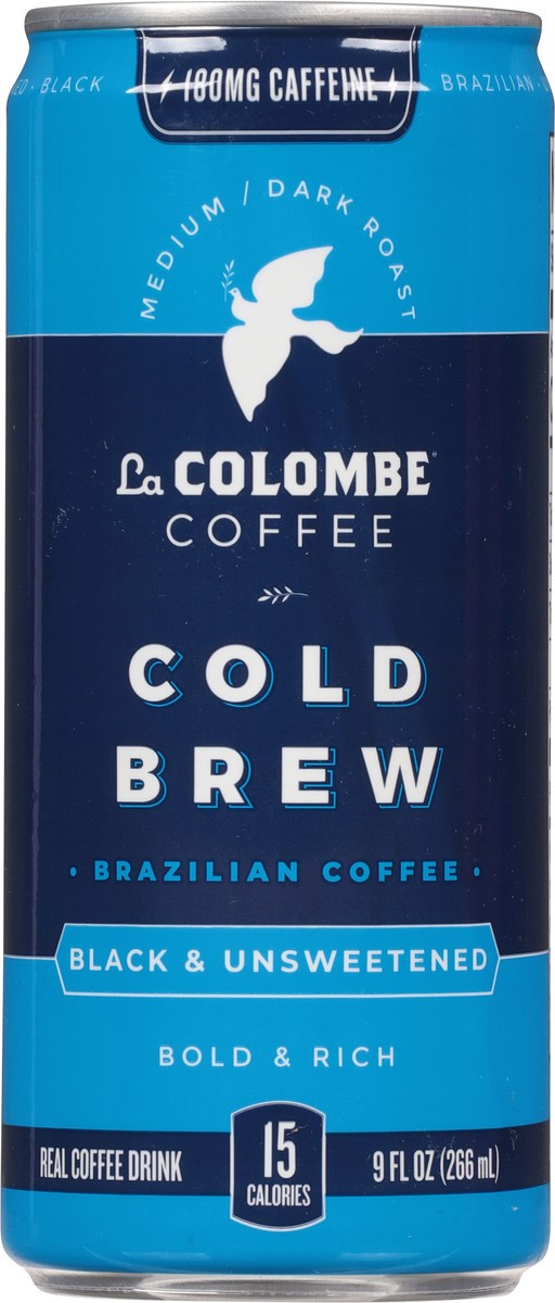 slide 3 of 9, La Colombe Cold Brew Brazilian Soda, 0% ABV, 1, 9-oz beer cans, 9 fl oz