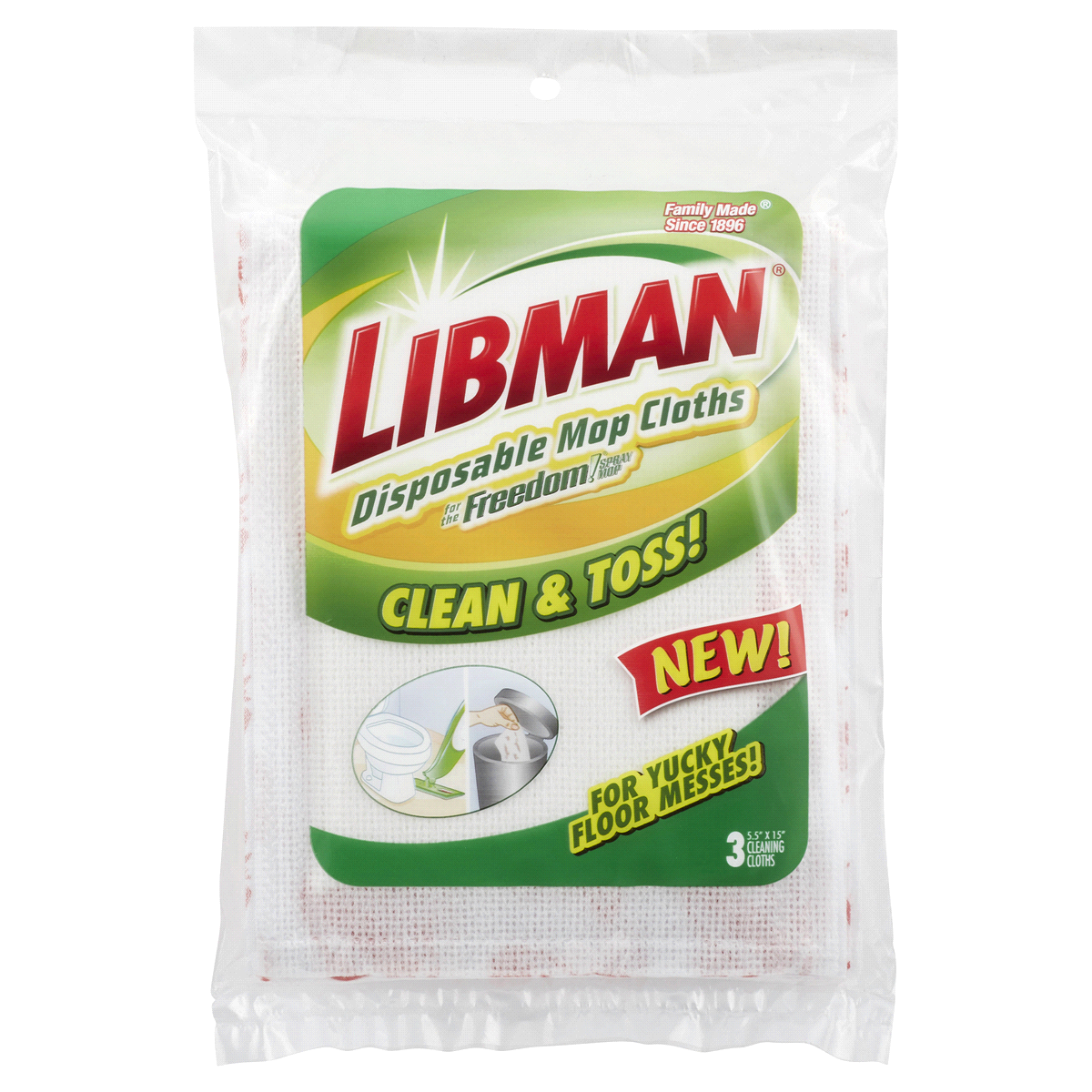 slide 1 of 2, Libman Freedom Disposable Cleaning Pads, 3 ct