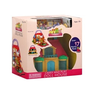 slide 1 of 1, Creative Innovations Carry and Play Doll House, 1 ct