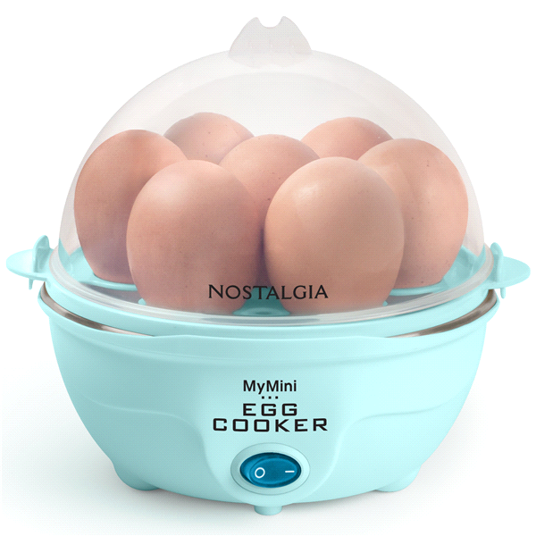 slide 1 of 1, Nostalgia Egg Cooker Aqua, 1 ct